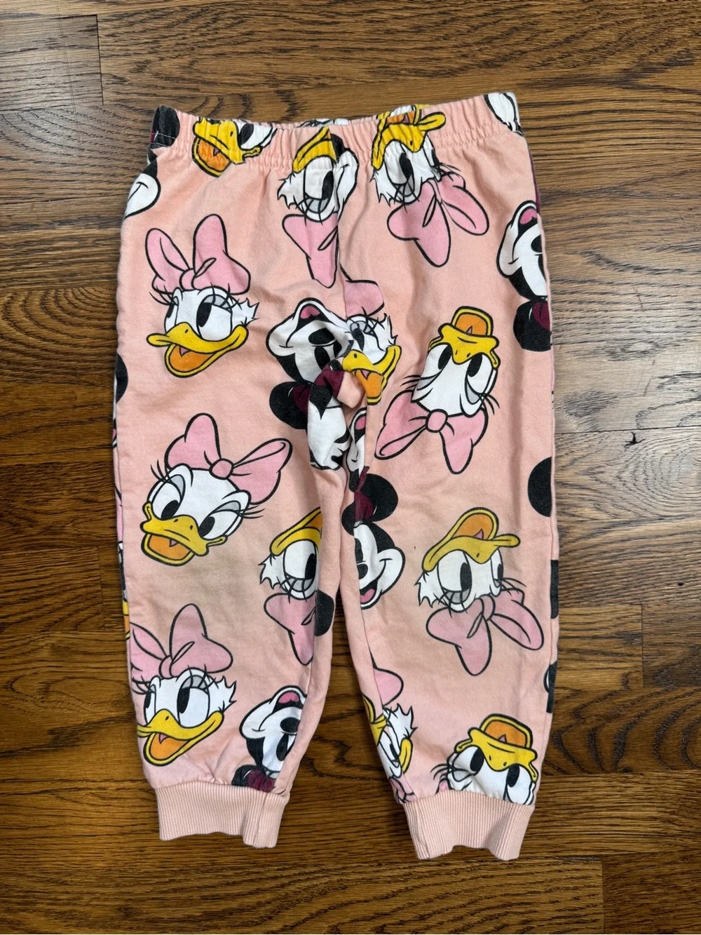 Disney Mickey & Friends Girls Pink Minnie & Daisy Print Jogger Sweatsuit Set 3T